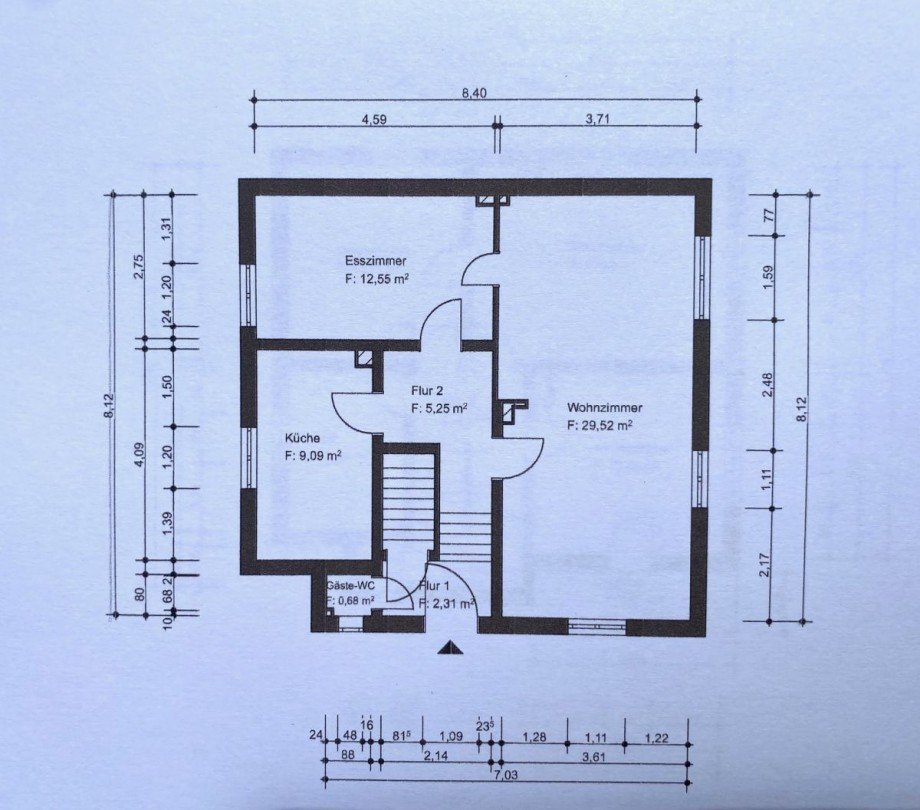 B9 Grundriss Erdgeschoss Einfamilienhaus Hattersheim-Eddersheim