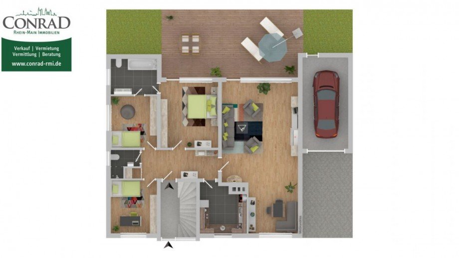 Grundriss L9 Erdgeschoss Mehrfamilienhaus Fl�rsheim-Weilbach