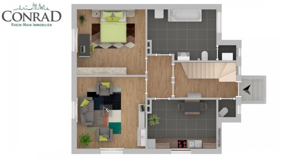 Grundriss OG neu Erdgeschosswohnung Hattersheim