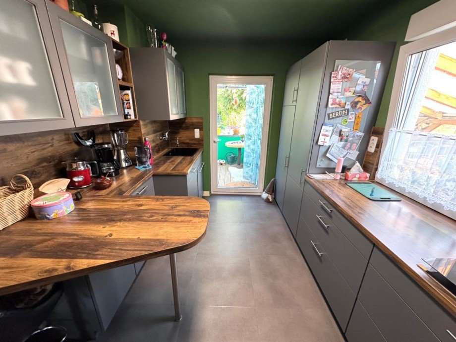 K�che mit Zugang Terrasse Garten Einfamilienhaus Fl�rsheim
