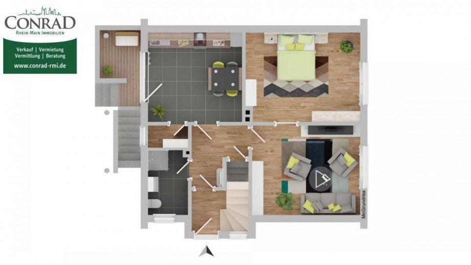 W36 Grundriss EG Erdgeschosswohnung Fl�rsheim