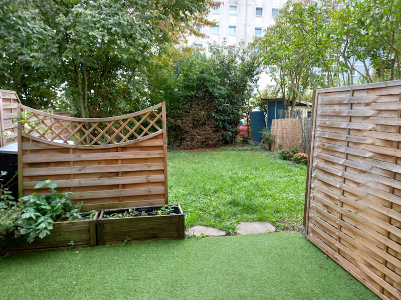 Gartenansicht Sommer Erdgeschosswohnung Hattersheim