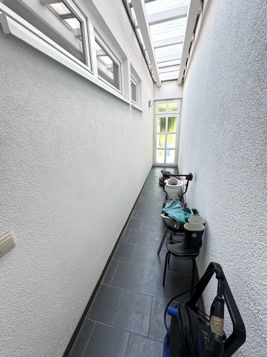 �38 Anbau Zugang zum Garten Doppelhaush�lfte Hofheim Wallau