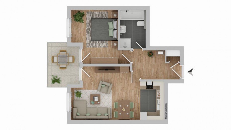 IDW17 Grundriss Etagenwohnung Hattersheim