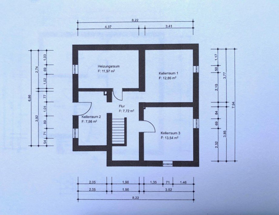 B9 Grundriss Keller Einfamilienhaus Hattersheim-Eddersheim