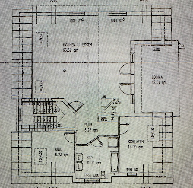 G4 Grundriss Dachgeschosswohnung Fl�rsheim-Weilbach