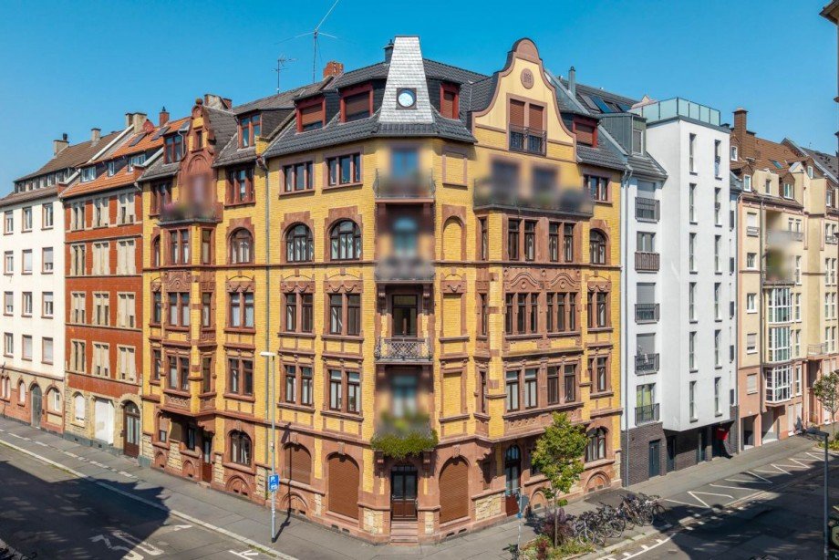 Hausansicht Etagenwohnung Mainz
