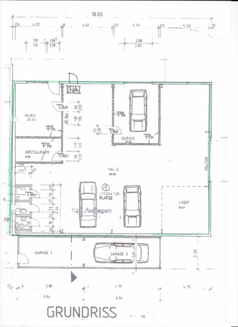 Grundriss Werkstatt Hattersheim