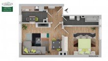 A4 Grundriss Gepflegte 2-Zimmer-Wohnung sofort einziehen oder vermieten