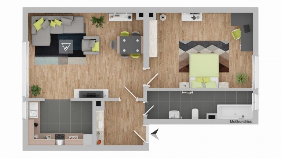 P13 Grundriss Wohnung Frankfurt H�chst