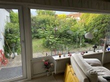 G3 Wohnzimmer Blick in den Hofgarten Top Bungalow m�bliert in guter Lage!